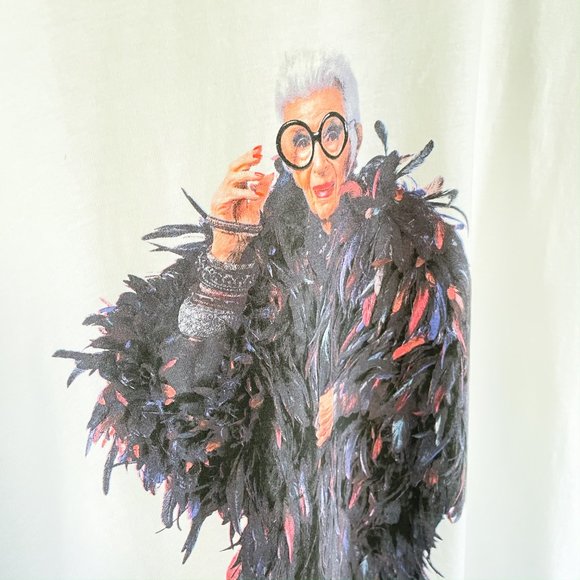 zara iris apfel sweatshirt